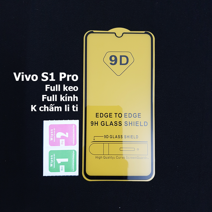 Kính cường lực full màn hình Vivo S1 Pro