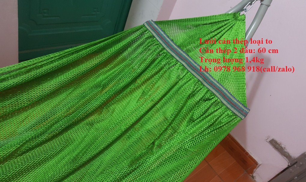 (SỈ=LẺ) Lưới võng xếp cán thép 2 lớp bản rộng size người lớn ( Ảnh thật)