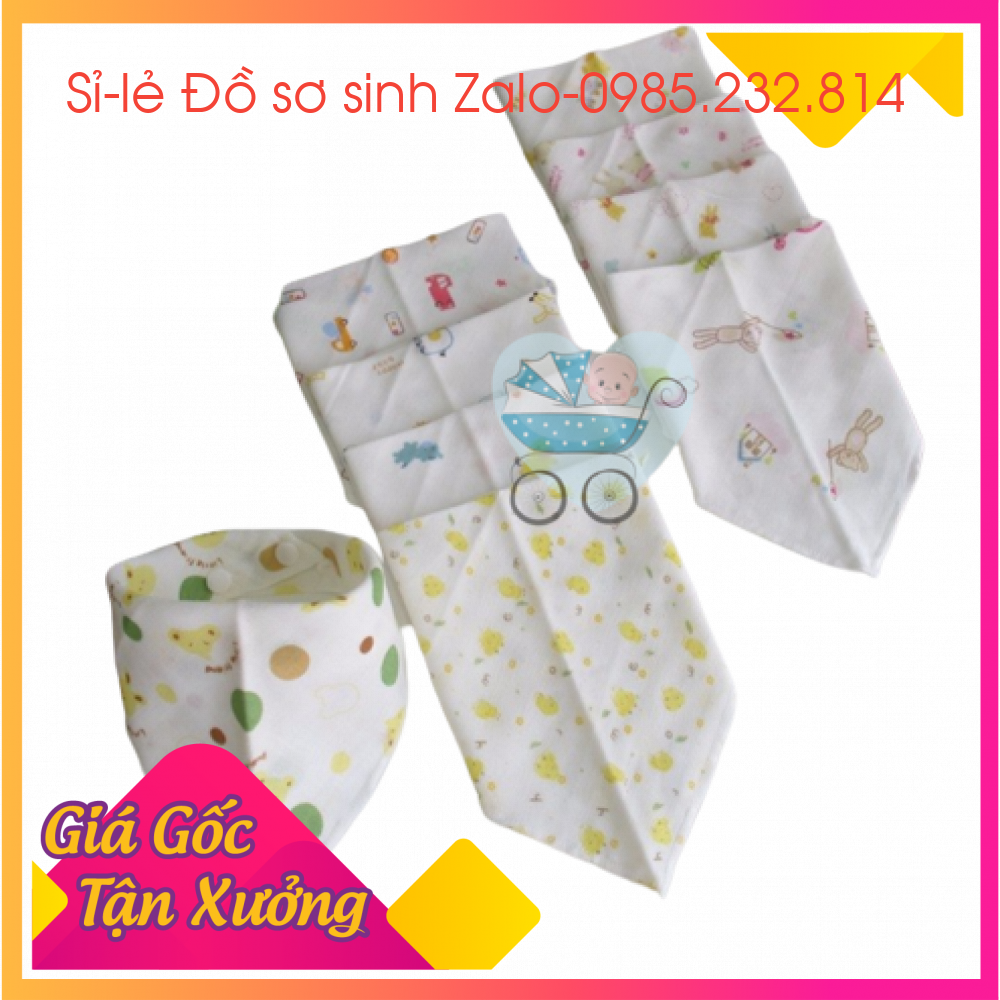 10 yếm xô khuy bấm cho bé