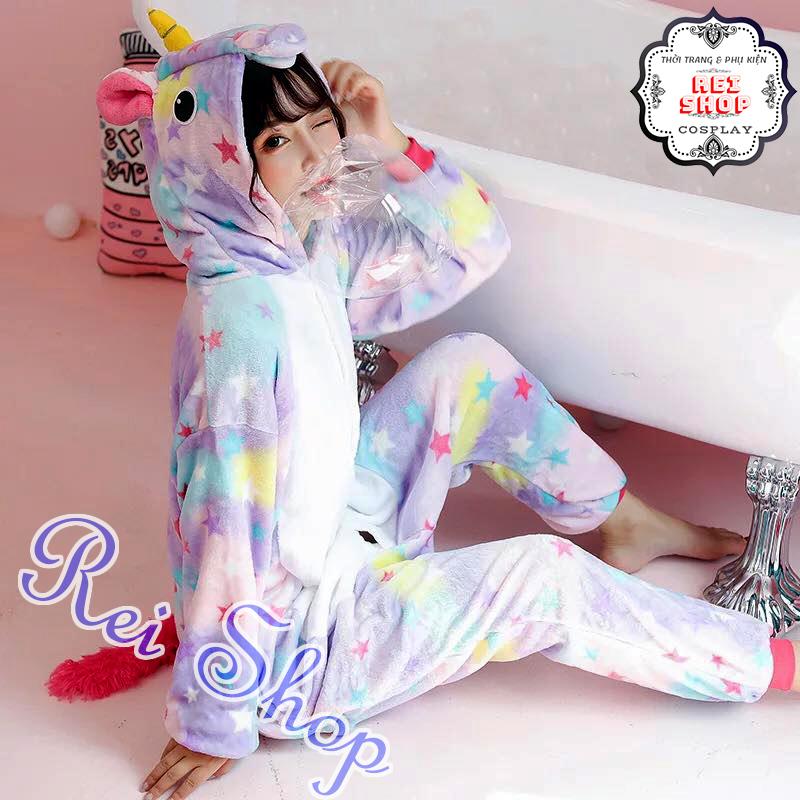 Bộ Đồ Hình Thú Kỳ Lân Unicorn Size Cho Người Lớn
