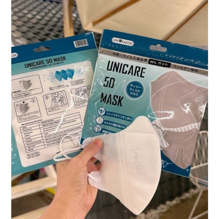 Thùng 100 Chiếc Khẩu Trang 5D Mask Unicare 5D Unimask