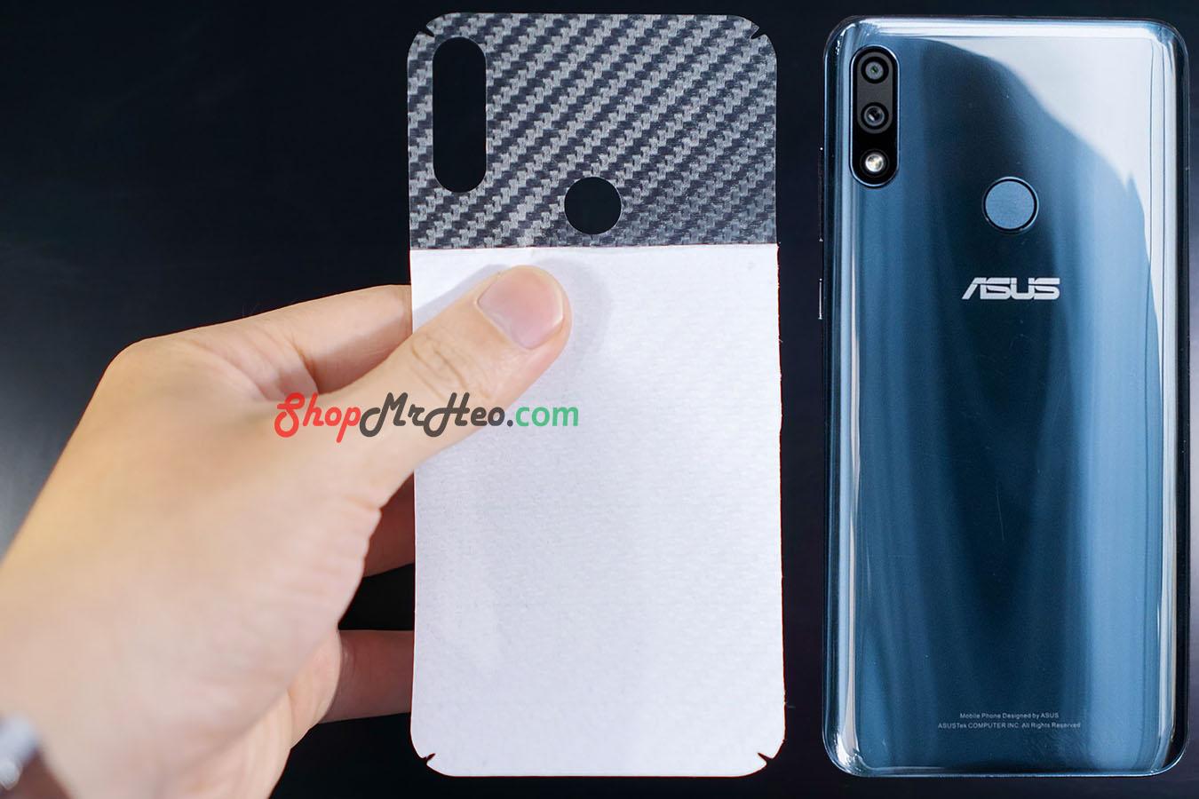 [HCM]Bộ 3 Skin Dán Mặt Sau Lưng Vân 3D ASUS Zenfone Max Pro M2