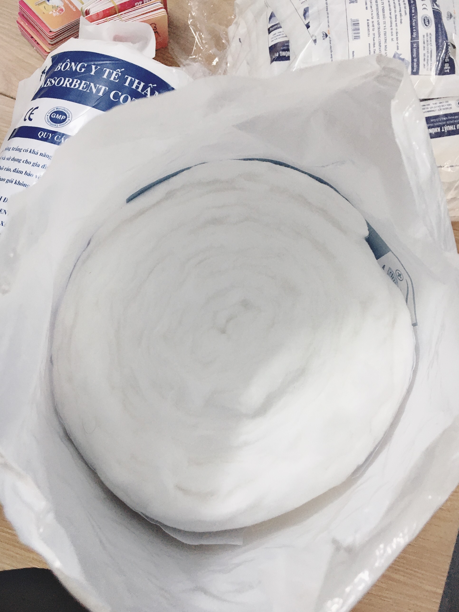 [HCM]Bông y tế ALPHA cuộn 1kg