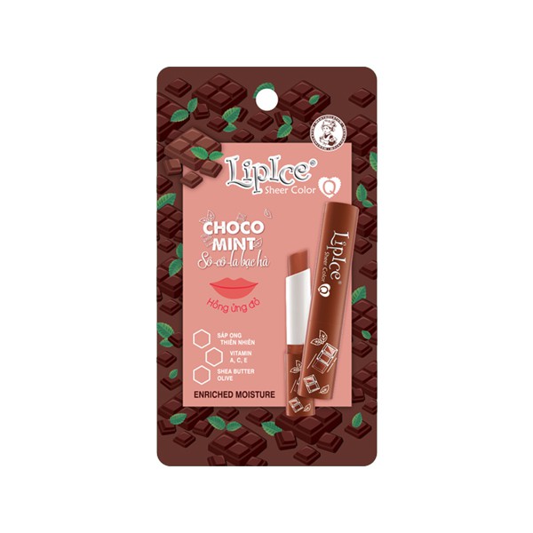 [HCM]Son Dưỡng Môi Có Màu Lipice Sheer Color Choco Mint - Hương Chocola