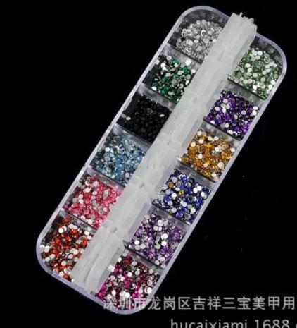 Khay đá chữ nhật trang trí móng 12 ô