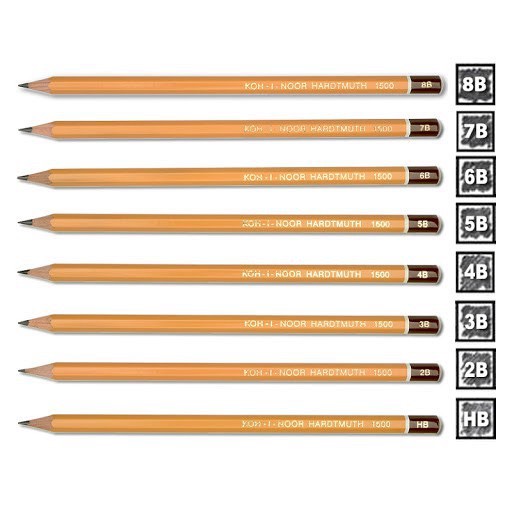 [CHÍNH HÃNG] Bút Chì tiệp, chì phác thảo KOH-I-NOOR 1500