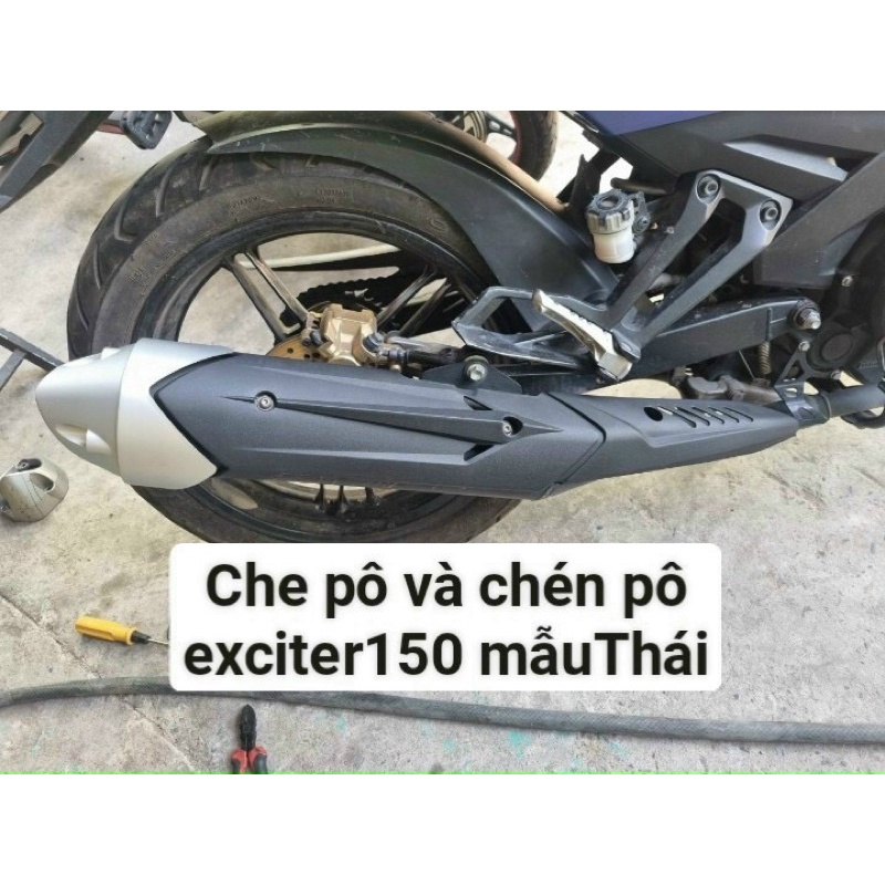 Ốp Che Pô EX150 Exciter 2015-2019 Mẫu thá¡