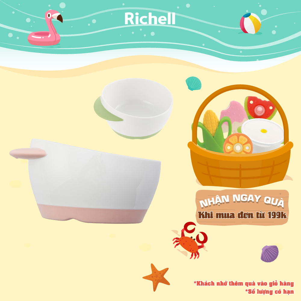 Richell Tli Weaning Bowls Step 2-3 | Baby