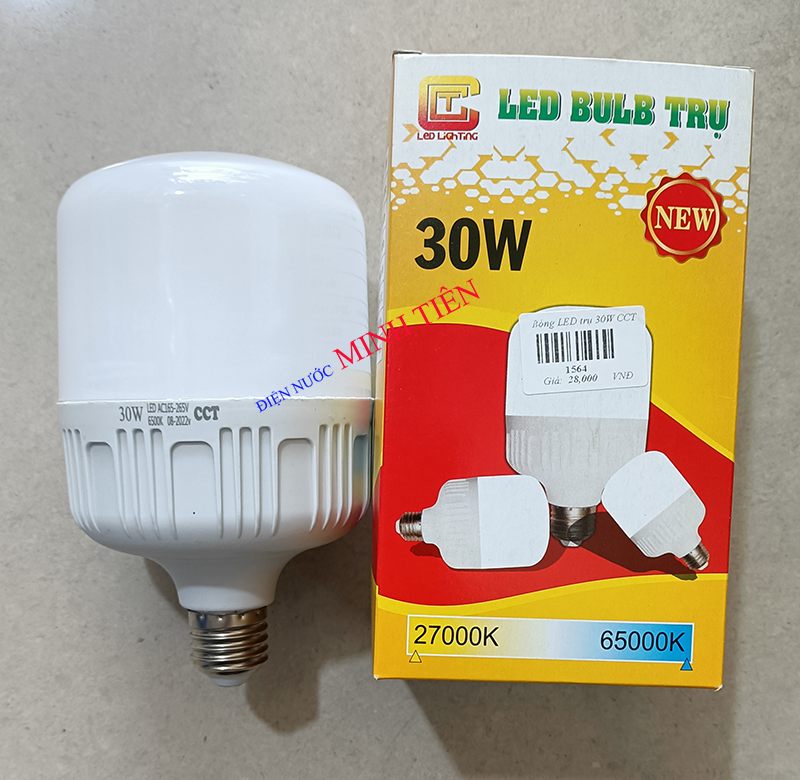 Bóng LED BULD trụ CCT 10W, 20W, 30W