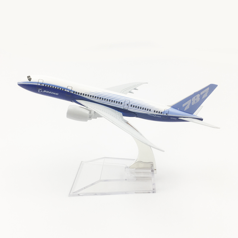Mô hình bay boeing 787 16cm + đế trưng bày