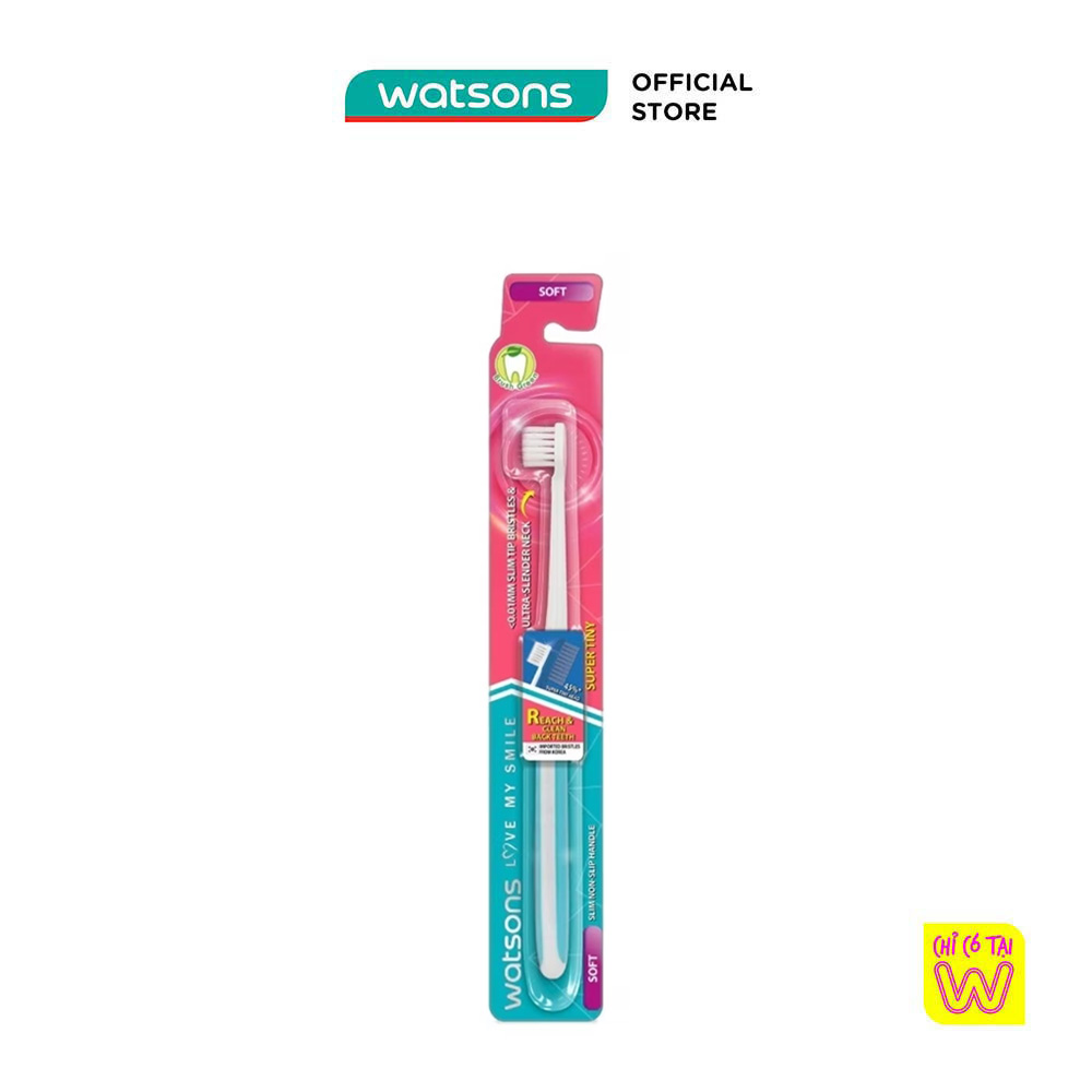 Bàn Chải Đánh Răng Watsons Super Tiny Toothbrush (Soft) 1s