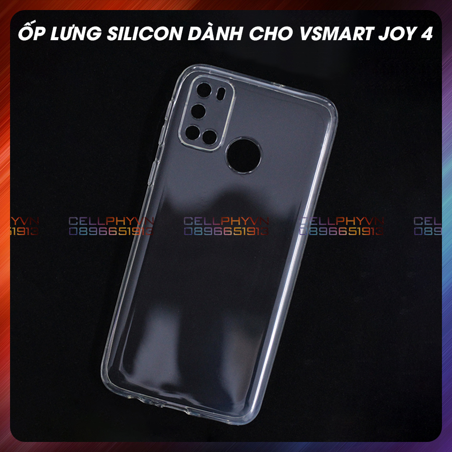 [CÓ SẴN] Ốp Lưng Silicon Dẻo Trong Suốt Dành Cho Vsmart JOY 4