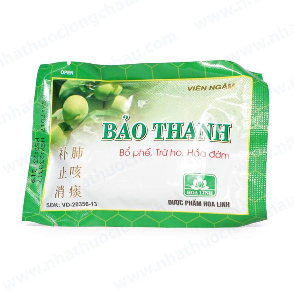 Combo 5 Gói Kẹo ngậm Bảo Thanh Vỉ 5 viên