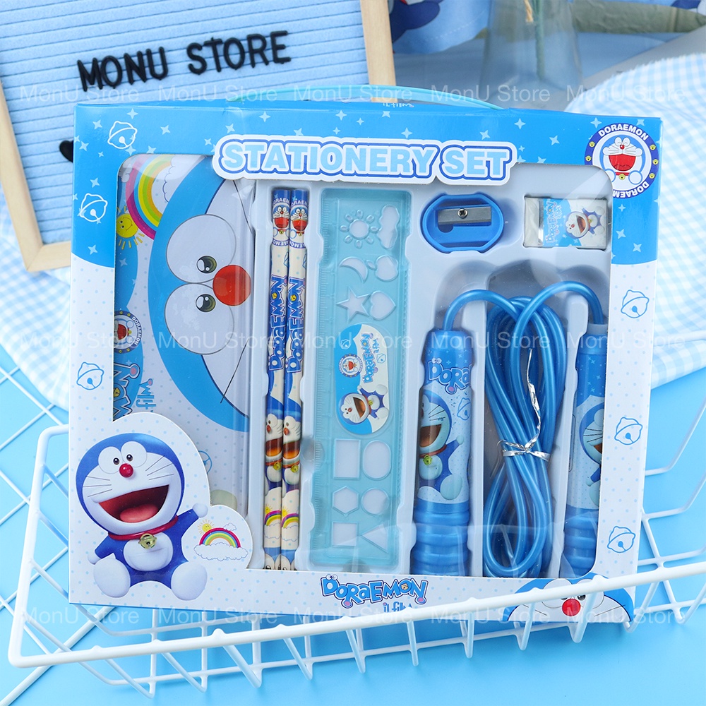 Bộ dụng cụ học tập set e hình doraemon doremon dễ thương cute tooyoo bk00043