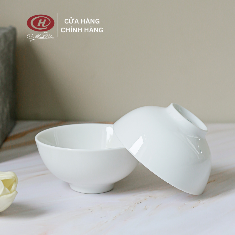 Bộ 6 Bát Chấm Sứ Trắng Trơn 9cm - C03 - Sứ Minh Châu