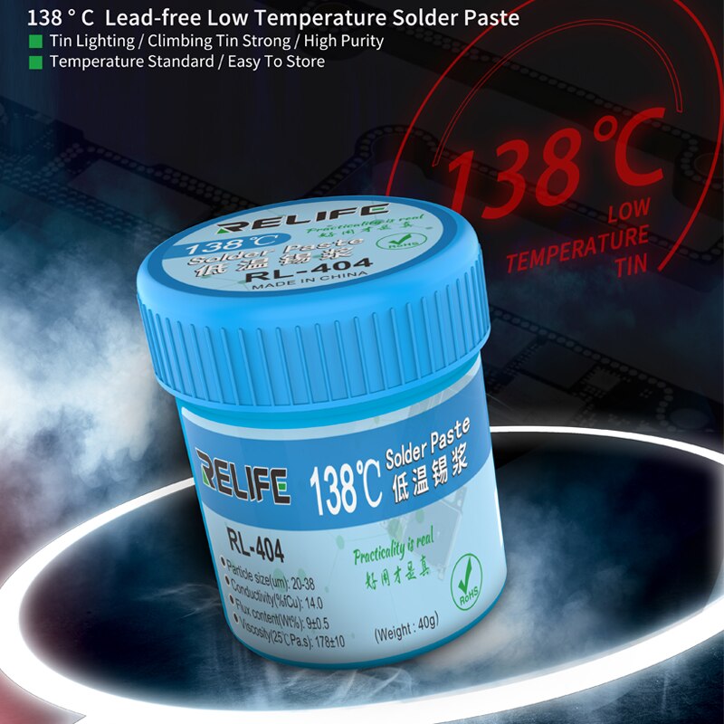 Thiếc (chì) hàn nhiệt độ thấp RL-404 138°C