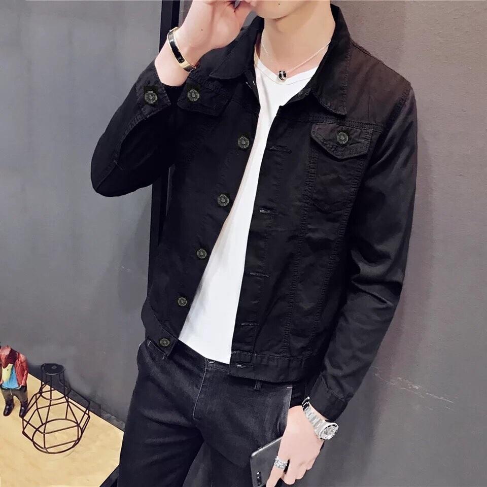 Áo Khoác Jean Nam Thời Trang ST 21 ĐEN - Siêu Thị Online 247