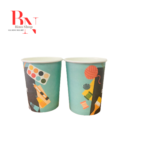 Ly giấy dễ thương 8oz- 10 cái