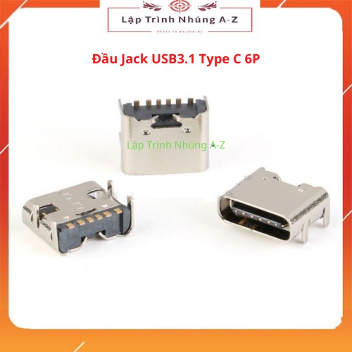 Đầu jack usb3.1 type c 6p