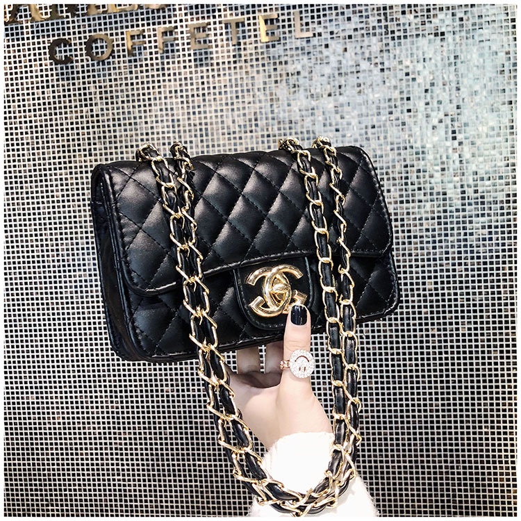 Túi xách nữ đeo chéo, túi đeo vai classic trần chỉ đi chơi phong cách đơn giản