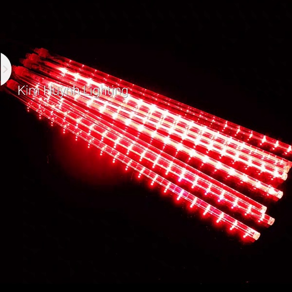 Bộ đèn led sao băng chùm 8 cây, chiều dài 50cm (cắm điện)