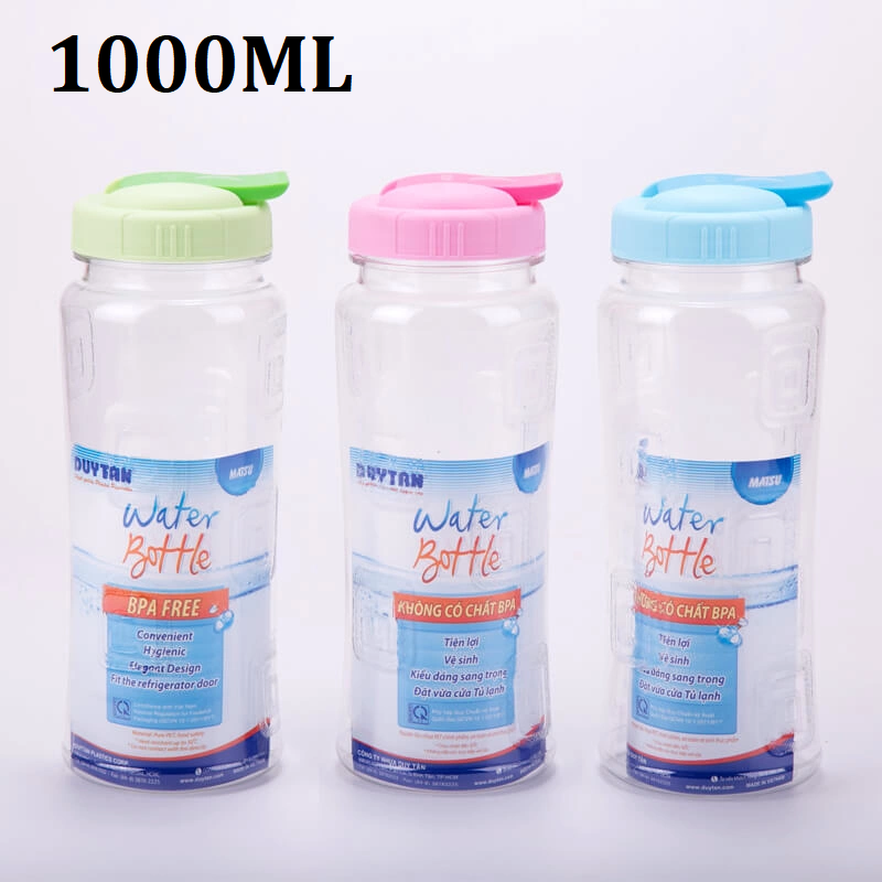Bình Nước Duy Tân 1000ml An Toàn, Bình Đựng Nước Uống Hằng Ngày , Bình NƯớc Tủ Lạnh, BÌnh Trà Sữa