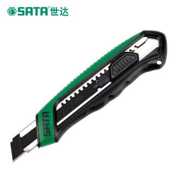 Dao rọc chuyên dụng 18mm thân nhựa abs bọc cao su lưỡi dao: thép sk2 không gỉ 93482 sata