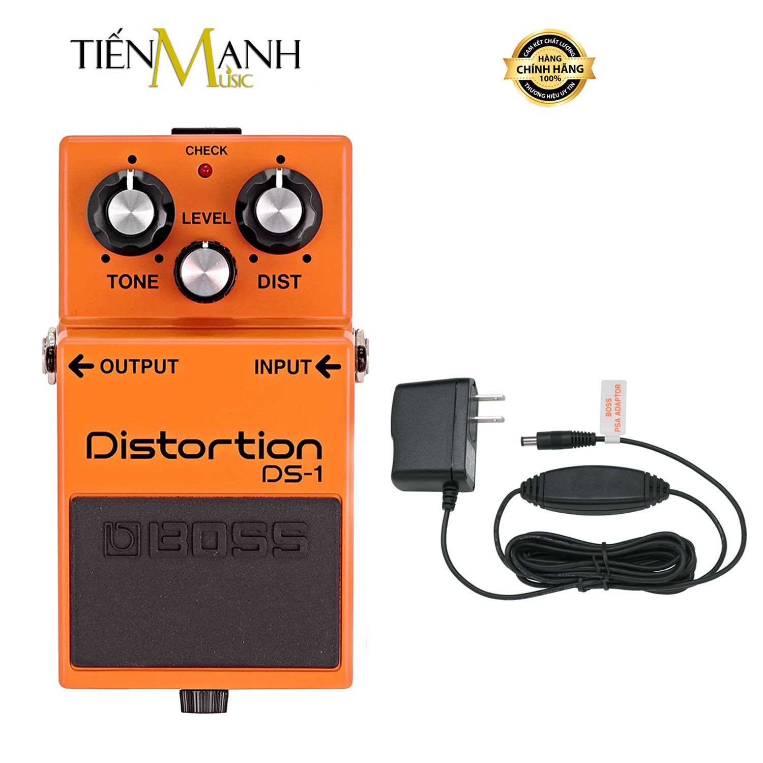 [Chính Hãng] Phơ Guitar Boss DS-1 Distortion - Bàn đạp Fuzz Pedals Effects DS1