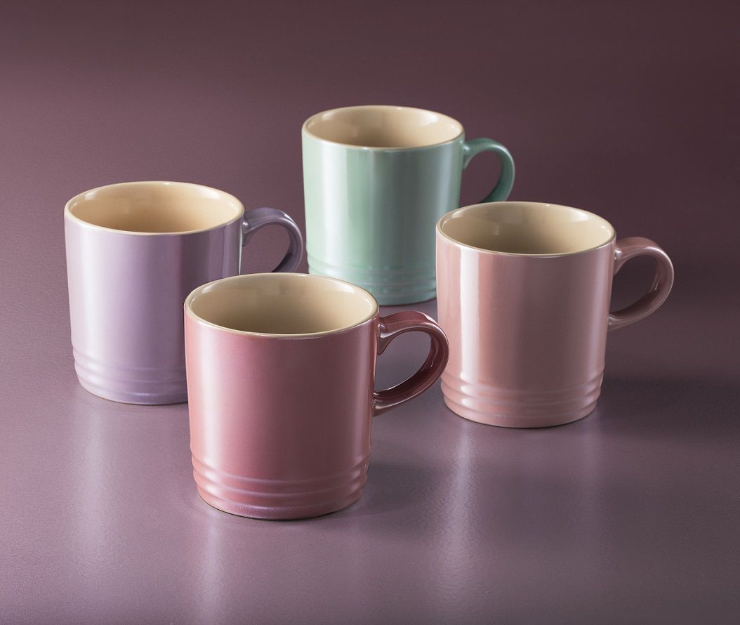 BỘ 4 CỐC SỨ LE CREUSET CALM COLLECTION, 350ML