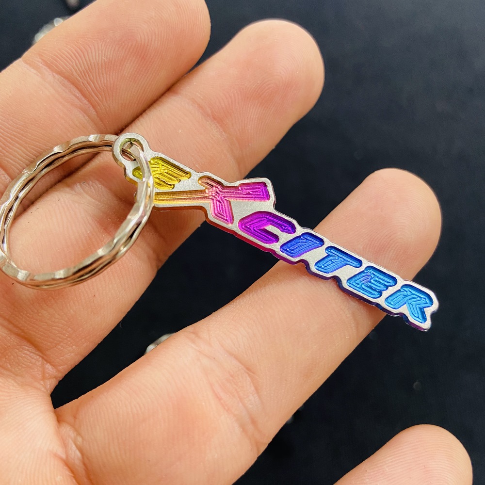 HOT MÓC TREO CHÌA KHÓA, MÓC KHÓA 100% TITAN CHỮ EXCITER KHÔNG ĐỤNG HÀNG