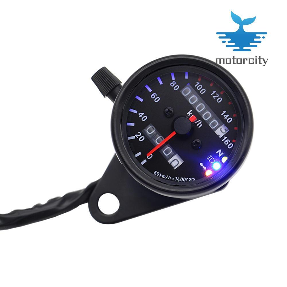 Motorcycle Speedometer Odometer with Neutral Gear Turn Signal Indicator