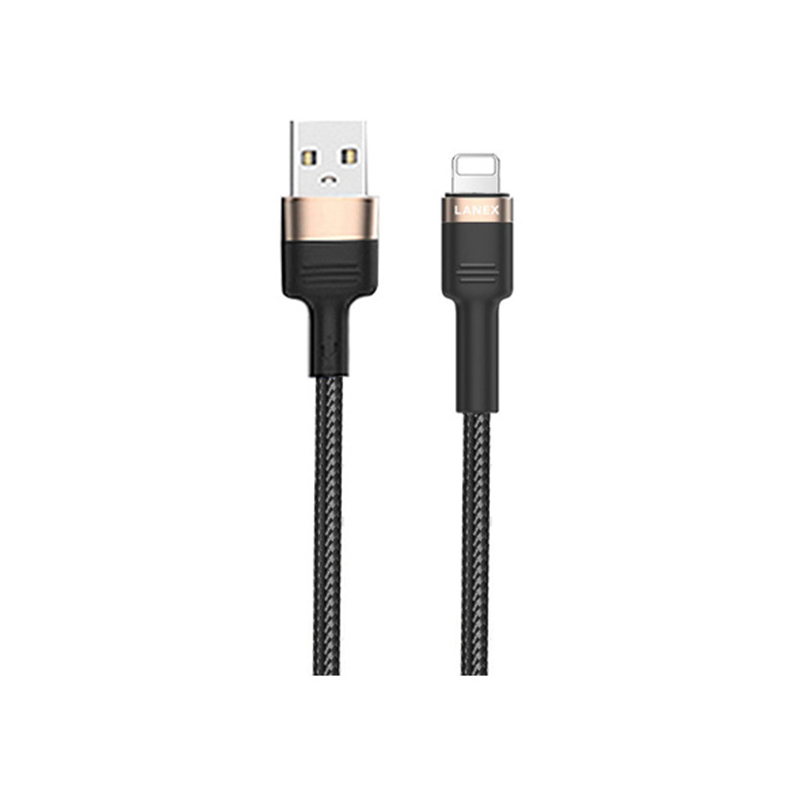 Cáp Sạc Nhanh Lanex Ltc - N17l Dây Dù Lightning 3.0a Dài 1.5m