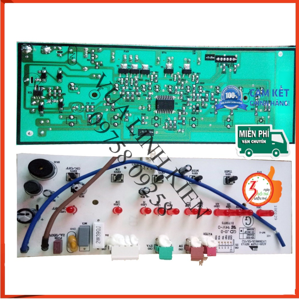 Mạch điều khiển quạt điều hòa kangaroo kg50f07 chính hãng