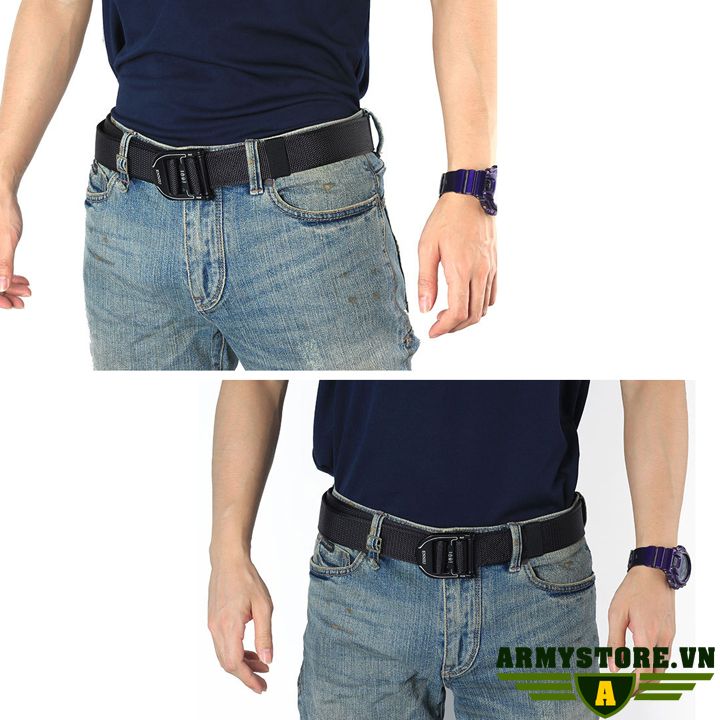 Dây nịt vải bố - Dây thắt lưng lính ARM-1091 (Xanh lính)