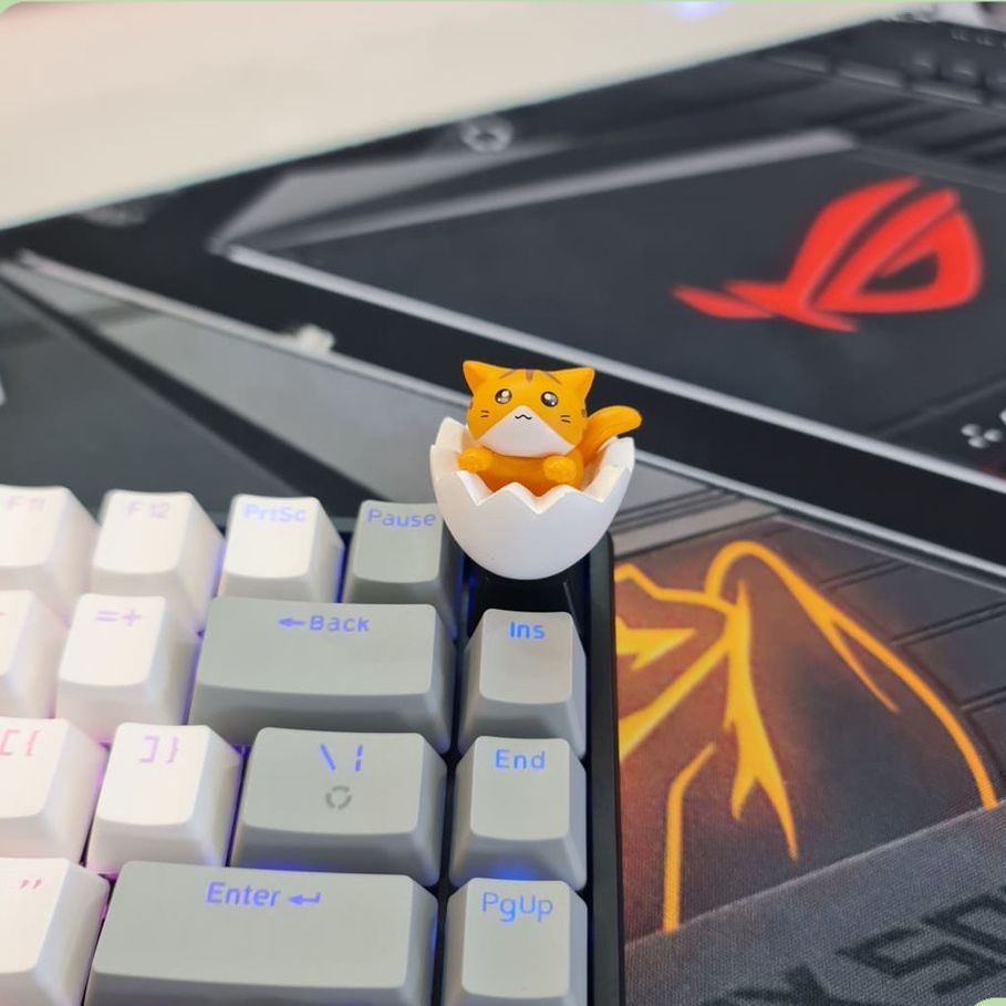 NÚT KEYCAP LẺ MÈO DỄ THƯƠNG TRANG TRÍ BÀN PHÍM CƠ