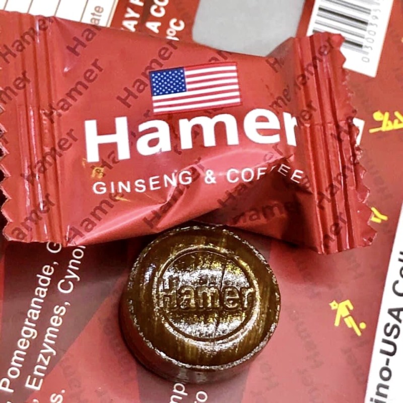 Kẹo nhân Sâm H.A.M.E.R Mỹ Hộp 10 Viên - Tăng Cường Sinh Lý nhập khẩu