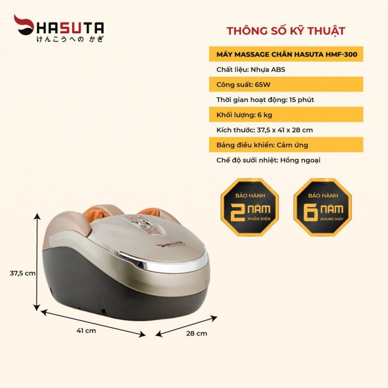 Máy massge chân hasuta hmf-300 với 12 túi khí bh 12 tháng