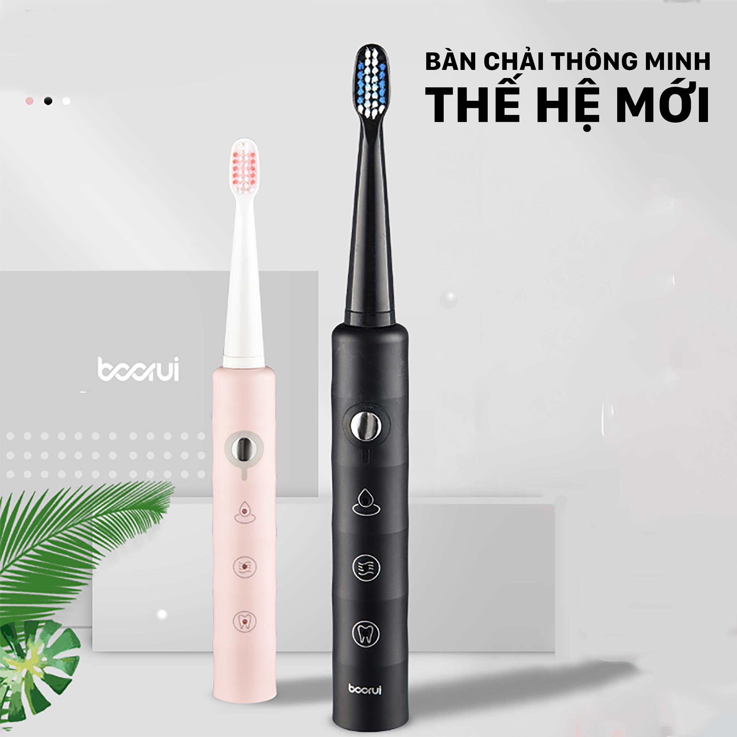 Bàn Chải Điện Sonic Boorui ( Tặng Kèm 3 Đầu Bàn Chải)