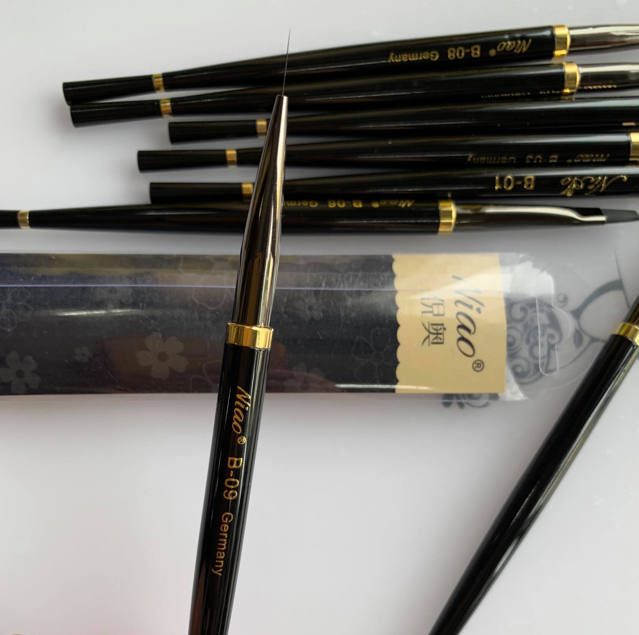 Bút cọ nét vẽ móng nail siêu mảnh niao ( bộ 3 cây)