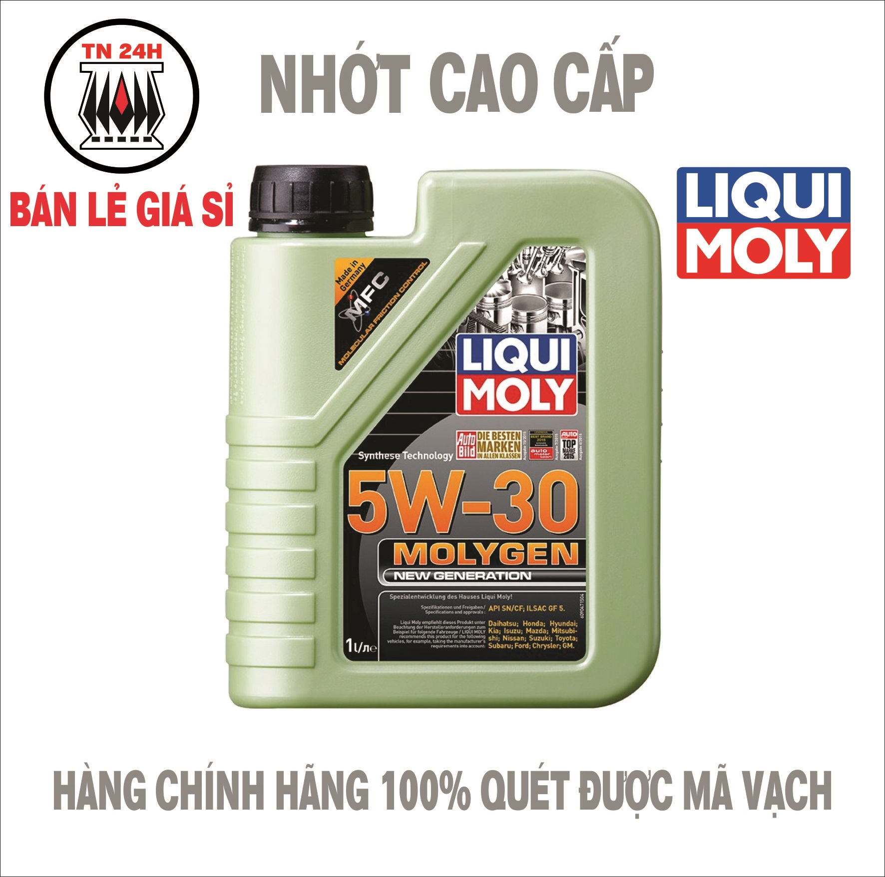 COMBO 2 LIQUI MOLYGEN 5W30 1L
