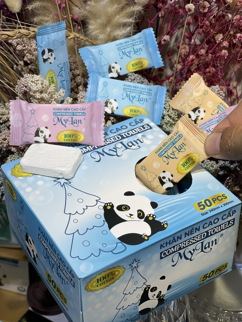 ( Hàng siêu tiện ích) khăn nén cao cấp my lan