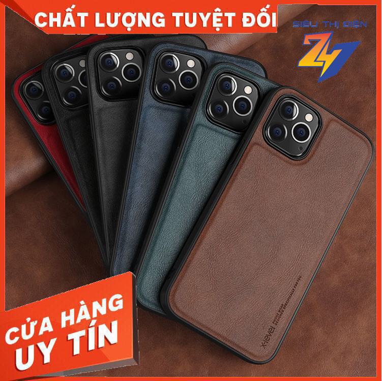 Ốp Lưng Da Cho IPhone X/XS Max, IPhone 11/11 Pro, IPhone 12/12 Pro/12 Pro Max