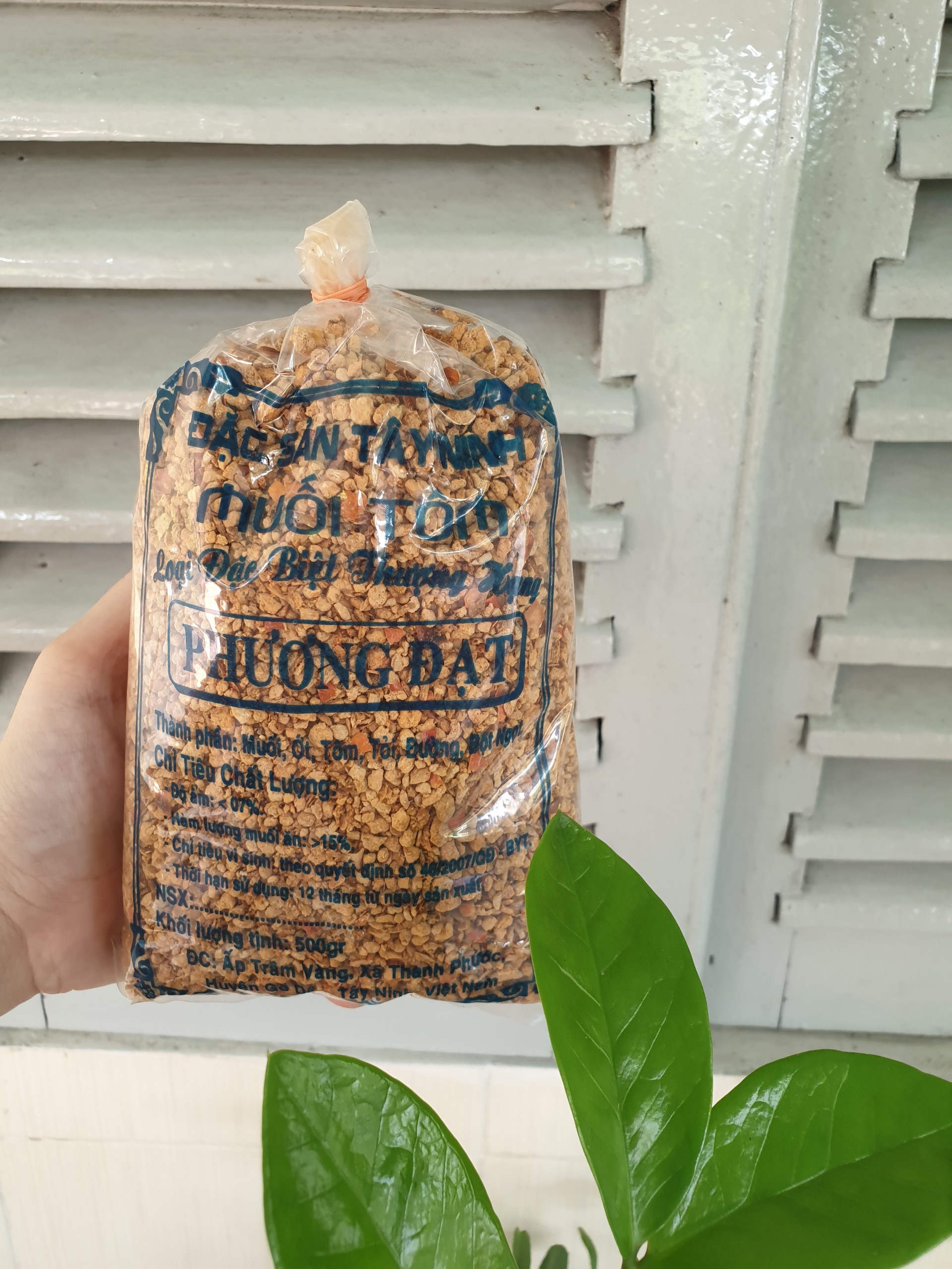 [HCM]500 gram Muối Tôm Tây Ninh - Loại Thượng Hạng