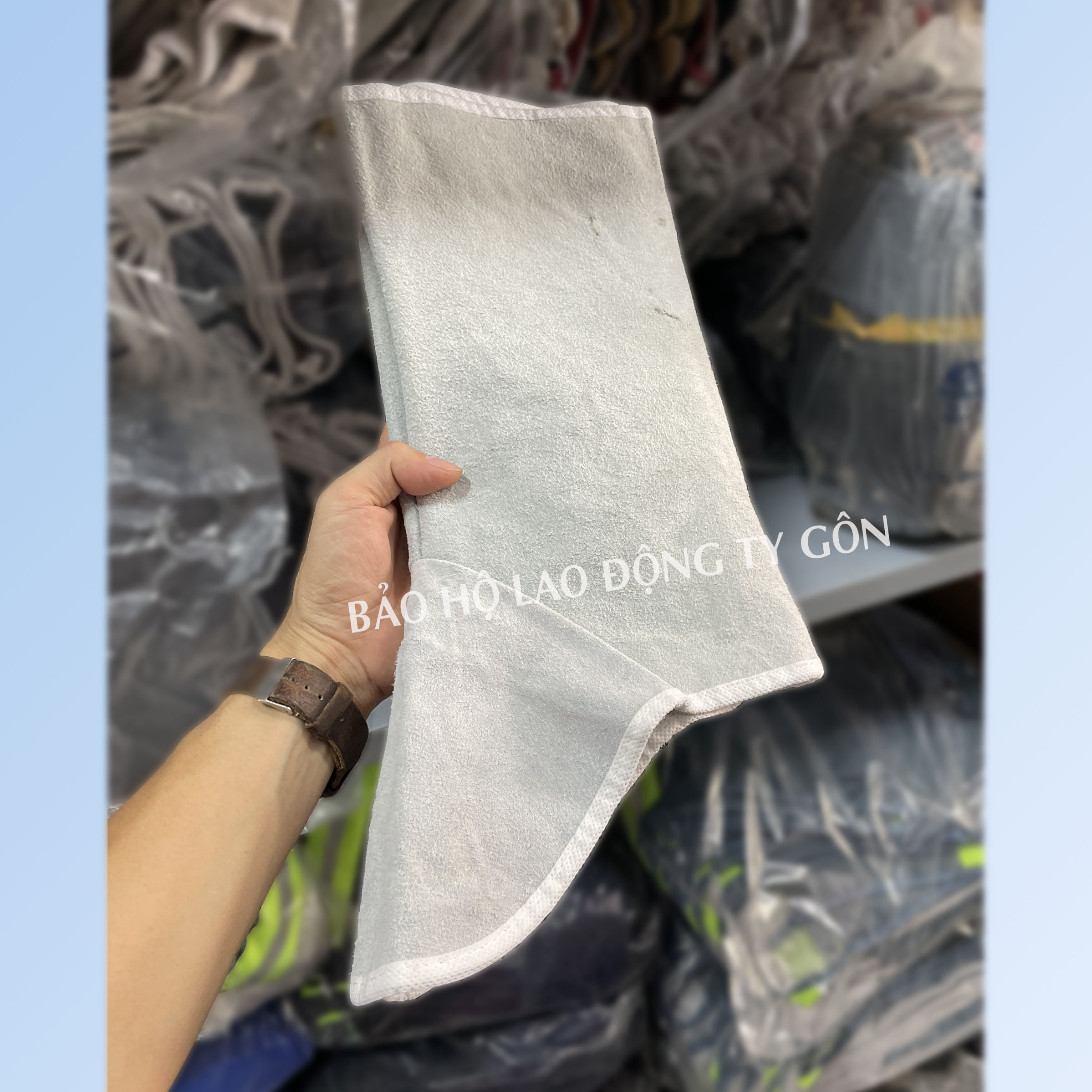 Ống chân da bò cho thợ hàn, chống nóng, chống cháy
