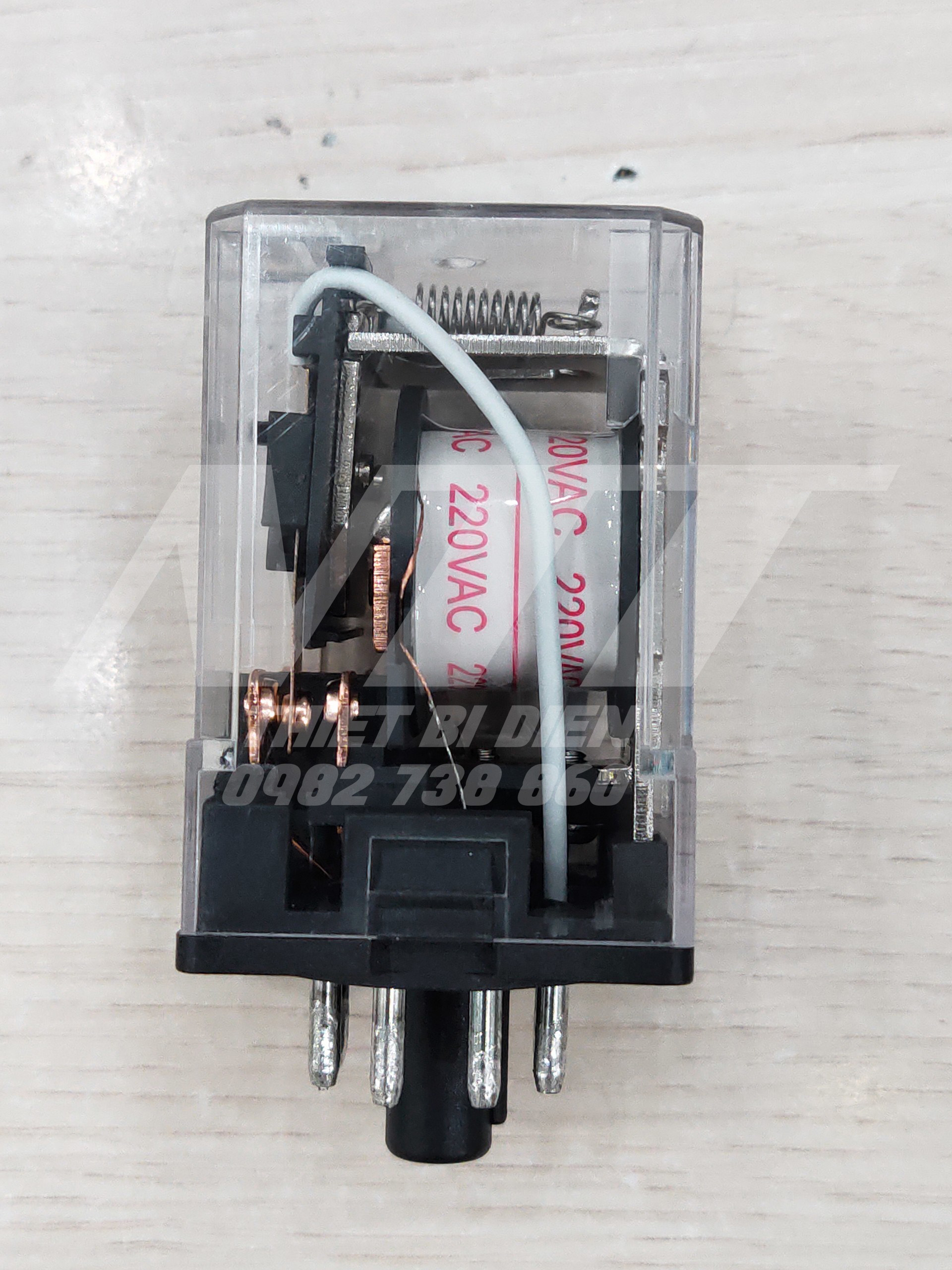 Relay kiếng 8 chân tròn JQX-10F/2 Chint