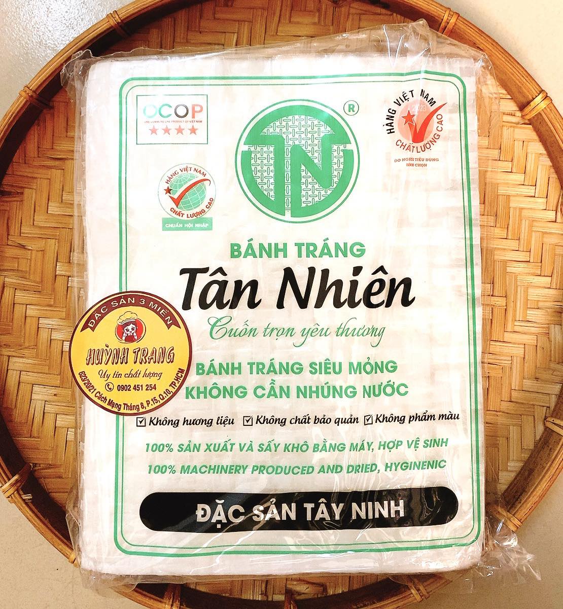 Bịch 450gr Bánh tráng siêu mỏng Tân Nhiên