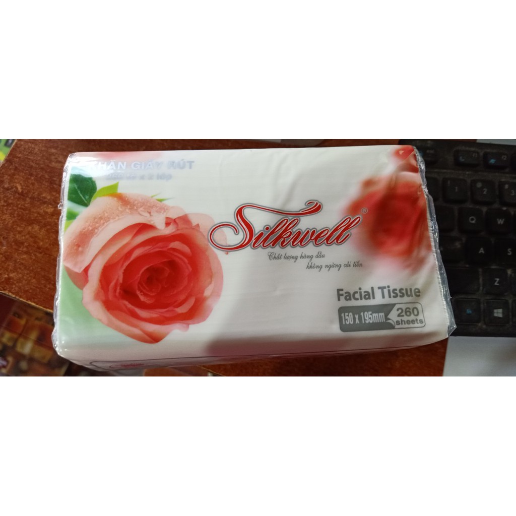 COMBO 5 CUỘN GIẤY ĂN SILKWELL - Giấy Silkweii Hồng