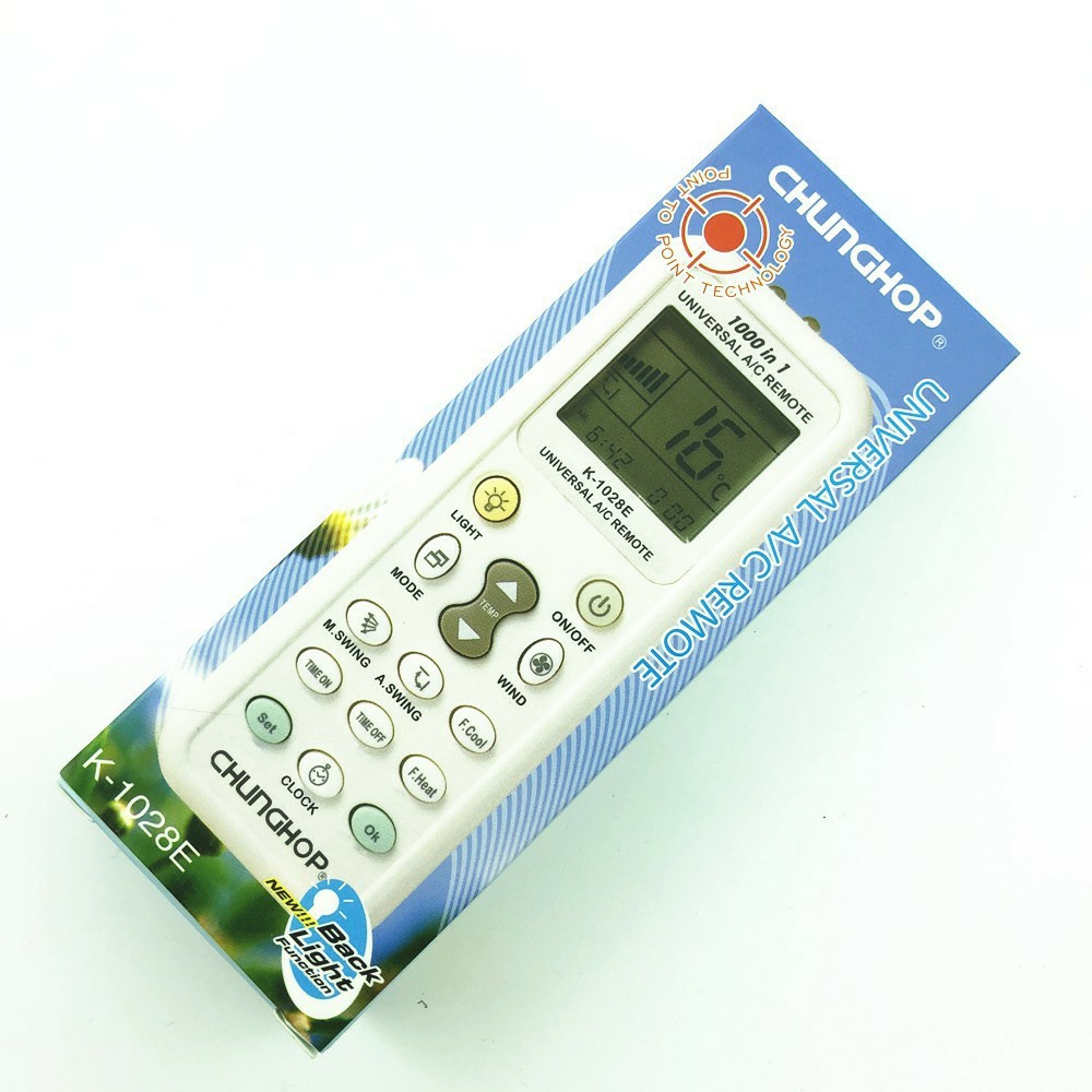 REMOTE MÁY LẠNH ĐA NĂNG UNIVERSAL  K-1028E