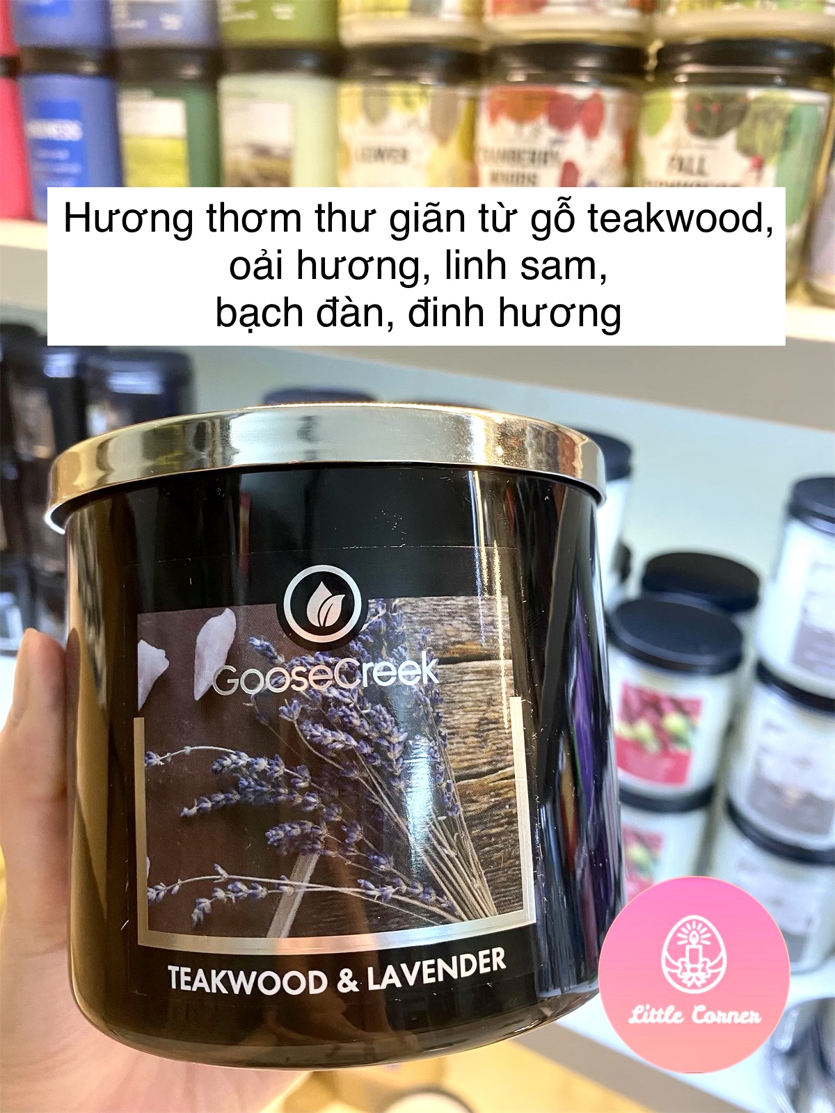 Nến thơm 3 bấc GOOSE CREEK (411g)