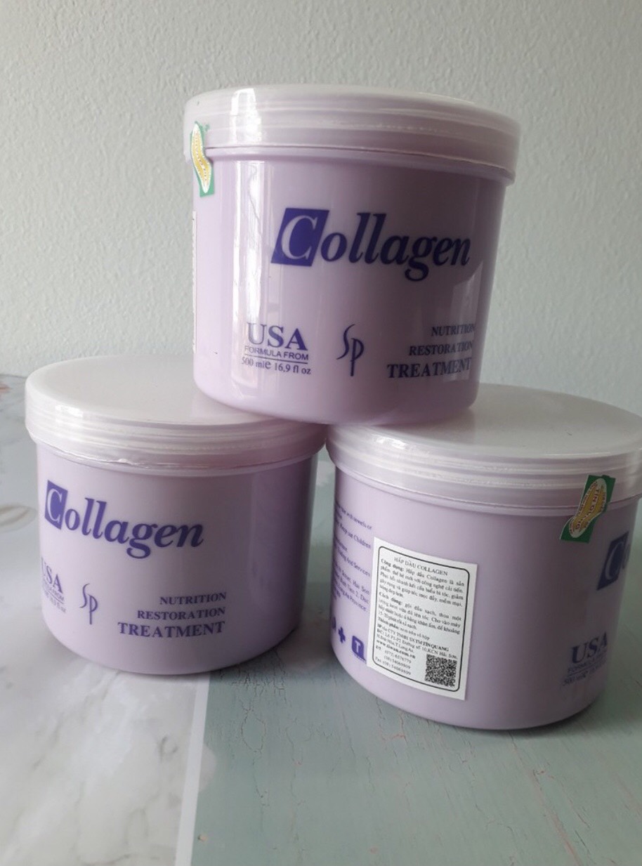 Hấp dầu phục hồi tiwan Collagen sp 500 ml